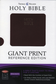 Image for NKJV, Reference Bible, Giant Print, Leathersoft, Burgundy, Red Letter Edition