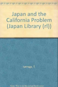Japan and the California Problem
