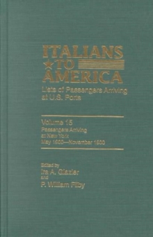 Italians to America, May 1900 - November 1900