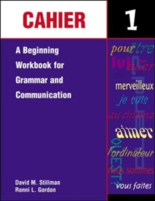 Image for Cahier 1  : a beginning workbook for grammar and communication
