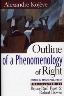 Image for Outline of a phenomenology of right