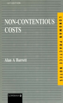 Image for Practice Notes on Non-contentious Costs