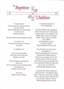 Image for The Baptism of Children