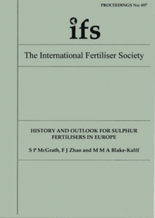 Image for History and Outlook for Sulphur Fertilisers in Europe