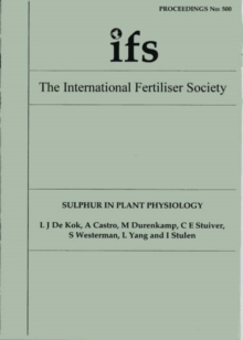 Image for Sulphur in Plant Physiology