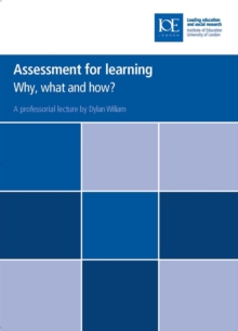 Image for Assessment for learning  : why, what and how?