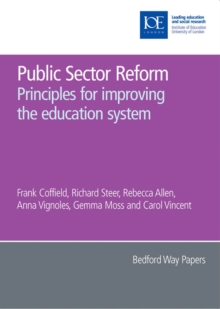 Image for Public sector reform: principles for improving the education system