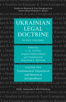 Image for Ukrainian Legal Doctrine Volume 1: Fundamental, Theoretical and Historical Jurisprudence