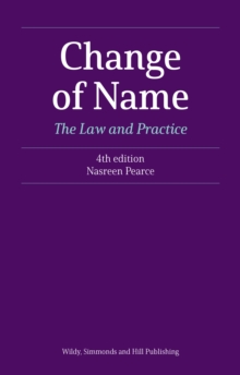 Image for Change of name  : the law and practice