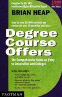 Image for The complete degree course offers 1999  : the comprehensive guide on entry to universities and colleges