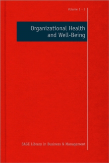 Image for Organizational health and well-being