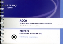 Image for P1 Professional Accountant PA - Pocket Notes