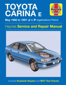 Toyota Carina E Petrol (May 92 – 97) Haynes Repair Manual