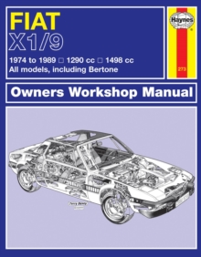 Fiat X1/9 (74 – 89) Haynes Repair Manual