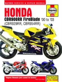 Honda CBR900RR FireBlade (00 – 03) Haynes Repair Manual