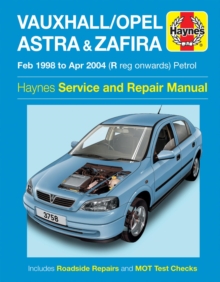 Image for Vauxhall/Opel Astra & Zafira Petrol (Feb 98 - Apr 04) Haynes Repair Manual