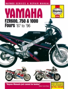 Yamaha FZR600, 750 & 1000 Fours (87 – 96) Haynes Repair Manual