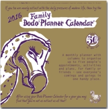 Image for Dodo Family Planner Calendar 2016 - Month to View with 5 Daily Columns : A Combined Family Memo-Message-Engagement-Organiser-Planner-Calendar