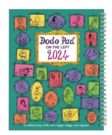 The Dodo Pad ON THE LEFT Desk Diary 2024 – Week to View, Calendar Year Diary: A Diary-Organiser-Planner Book for left handers for up to 5 people/activities. UK made, sustainable, plastic free