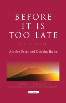 Image for Before it is Too Late: A Dialogue