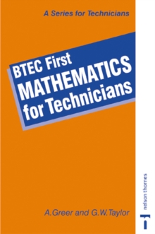 Image for BTEC First - Mathematics for Technicians