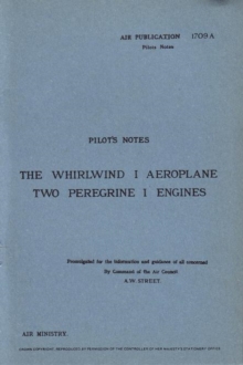 Image for Whirlwind I Pilot's Notes