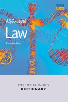 Image for AS/A-level Law Essential Word Dictionary