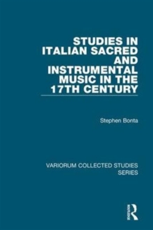 Image for Studies in Italian Sacred and Instrumental Music in the 17th Century