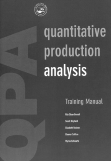 Image for The Quantitative Production Analysis