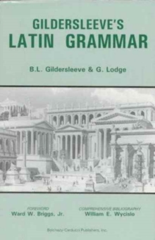 Image for Gildersleeve's Latin Grammar
