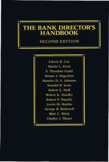 Image for The Bank Director's Handbook, 2nd Edition