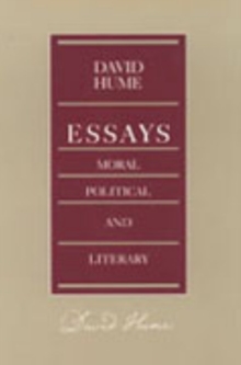 Image for Essays -- Moral Political & Literary, 2nd Edition