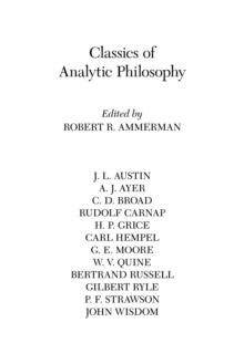Classics of Analytic Philosophy