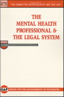 Mental Health Professional and the Legal System