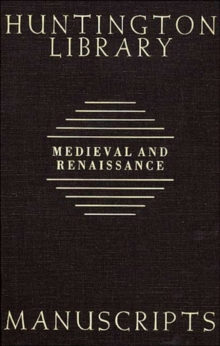 Image for Guide to Medieval and Renaissance Manuscripts in the Huntington Library