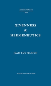 Image for Givenness & Hermeneutics