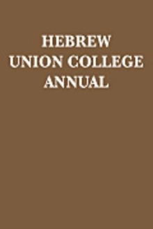 Hebrew Union College Annual