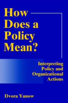 Image for How Does A Policy Mean?