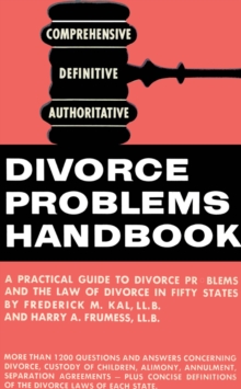 Image for Divorce Problems Handbook