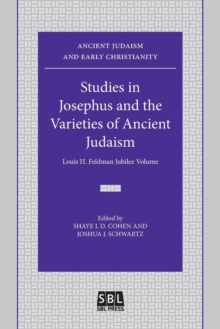Image for Studies in Josephus and the Varieties of Ancient Judaism