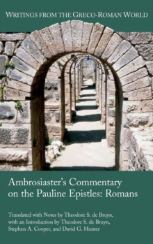 Image for Ambrosiaster's Commentary on the Pauline Epistles : Romans