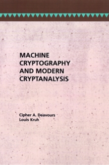 Image for Machine Cryptography and Modern Cryptanalysis