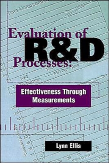 Image for Evaluation of R&D processes  : effectiveness through measurements