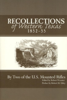 Image for Recollections of Western Texas, 1852-55