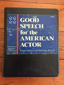 Image for Good Speech for the American Actor