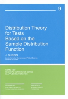 Image for Distribution Theory for Tests Based on Sample Distribution Function
