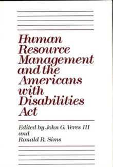 Image for Human Resource Management and the Americans with Disabilities Act