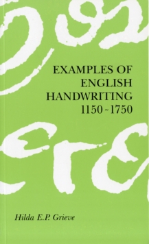 Image for Examples of English Handwriting, 1150-1750