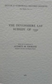 Image for The Devonshire Lay Subsidy of 1332