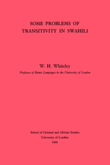 Image for Some Problems of Transitivity in Swahili